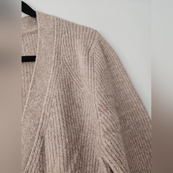 NWT Maeve Wool Blend Hourglass Ribbed Knit Cardigan Sweater Anthropologie Sz L - Picture 7 of 16